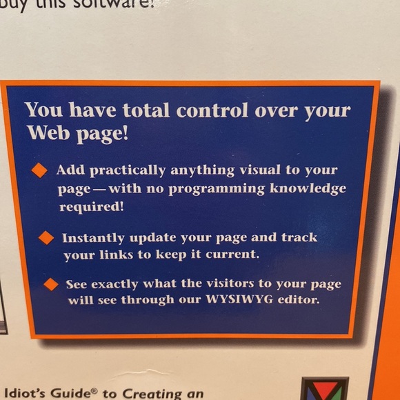 Software edition the complete idiot’s guide WEB PAGE MAKER include creating HTML - Picture 3 of 8